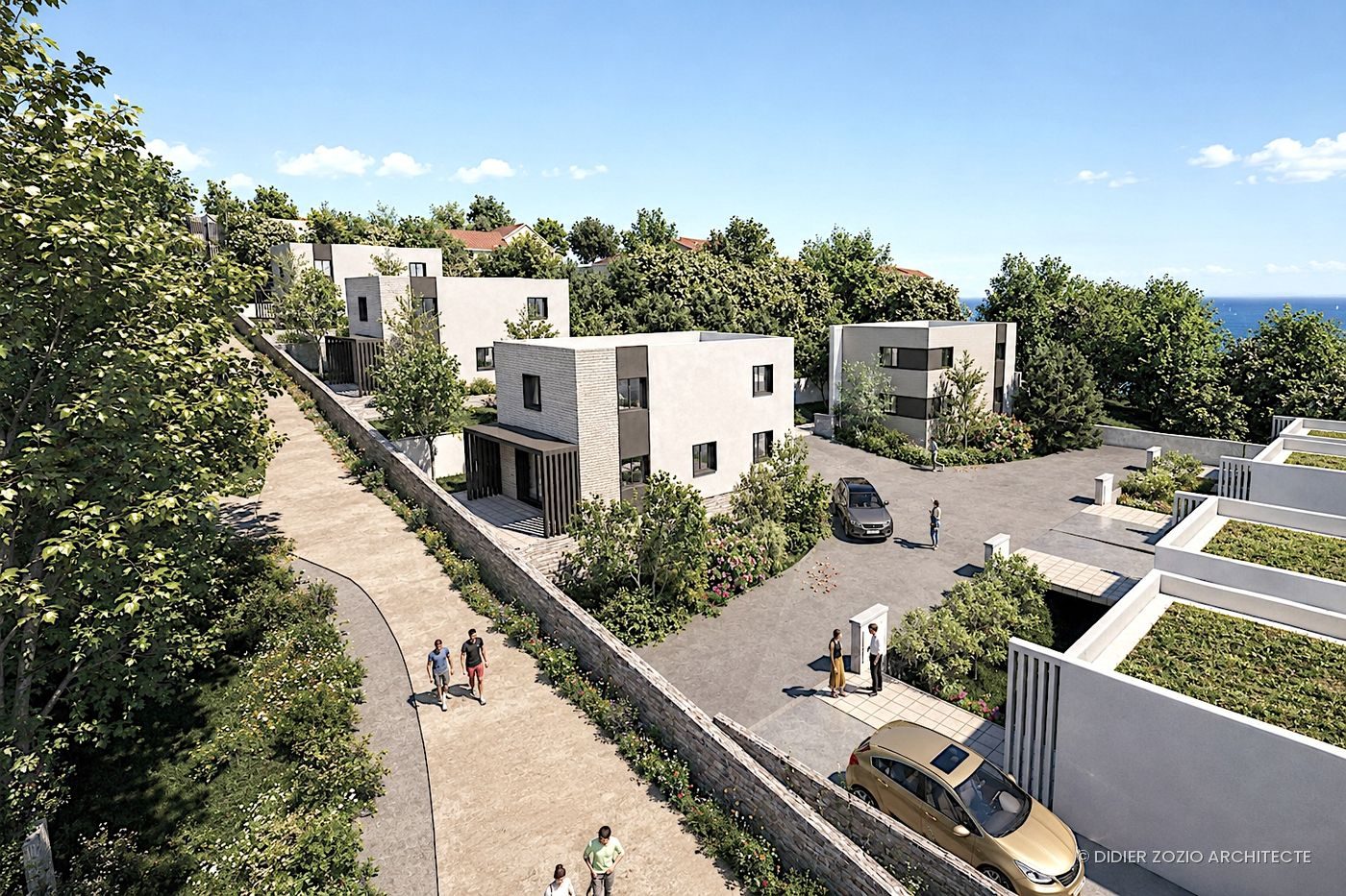 Le Grimpé - maisons individuelles et cœur d'îlot