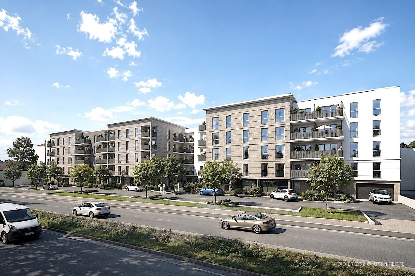 Montlhéry - vue urbaine d'ensemble