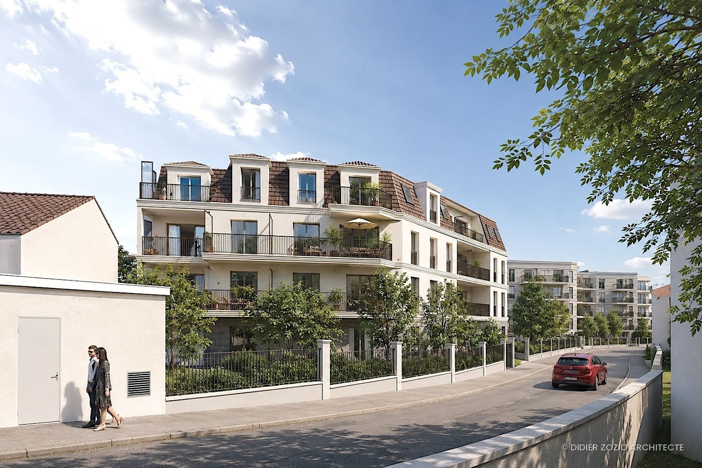 Montlhéry - vue aérienne de l'îlot