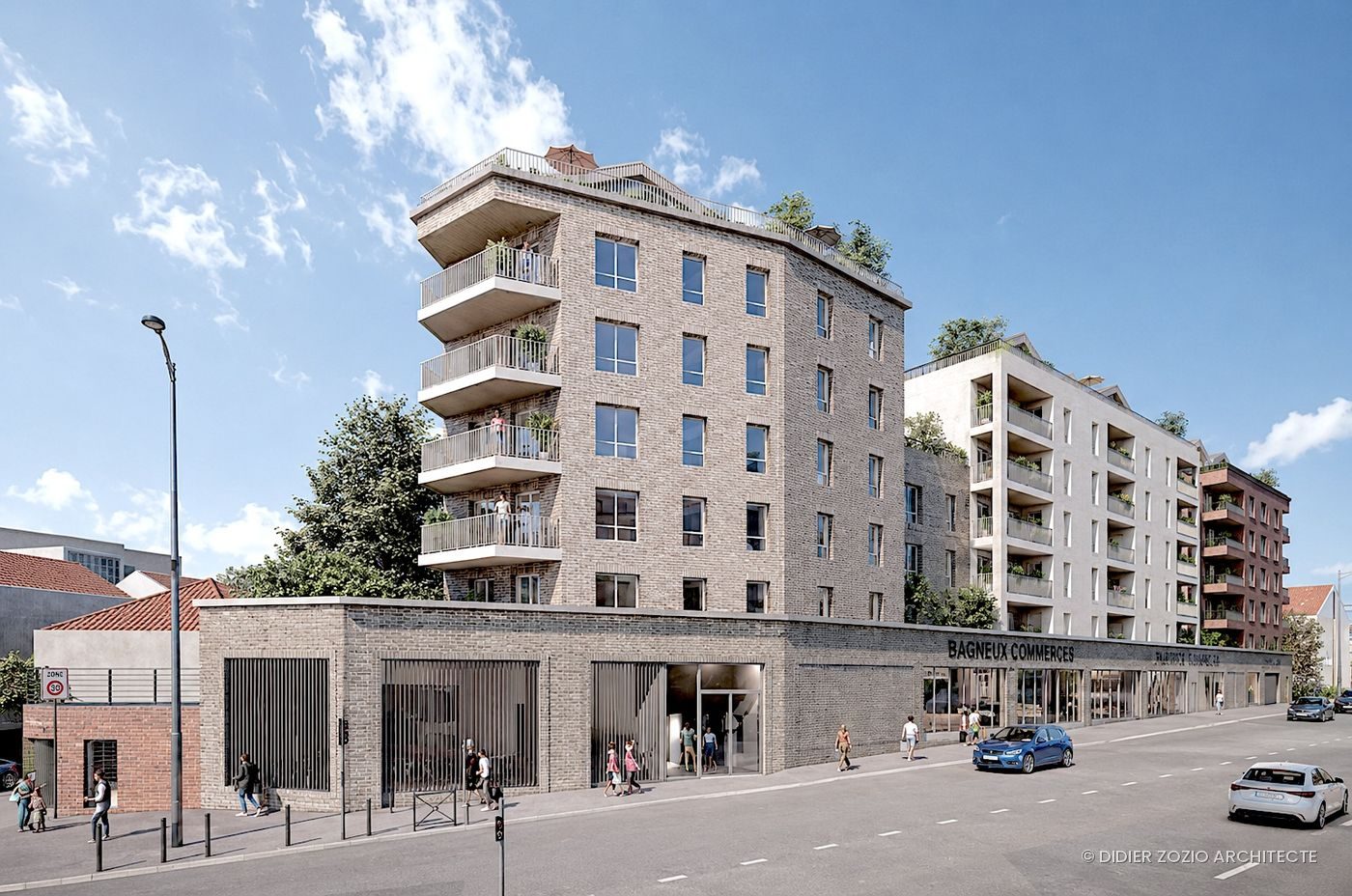 Stay'n - façade et alternance de briques
