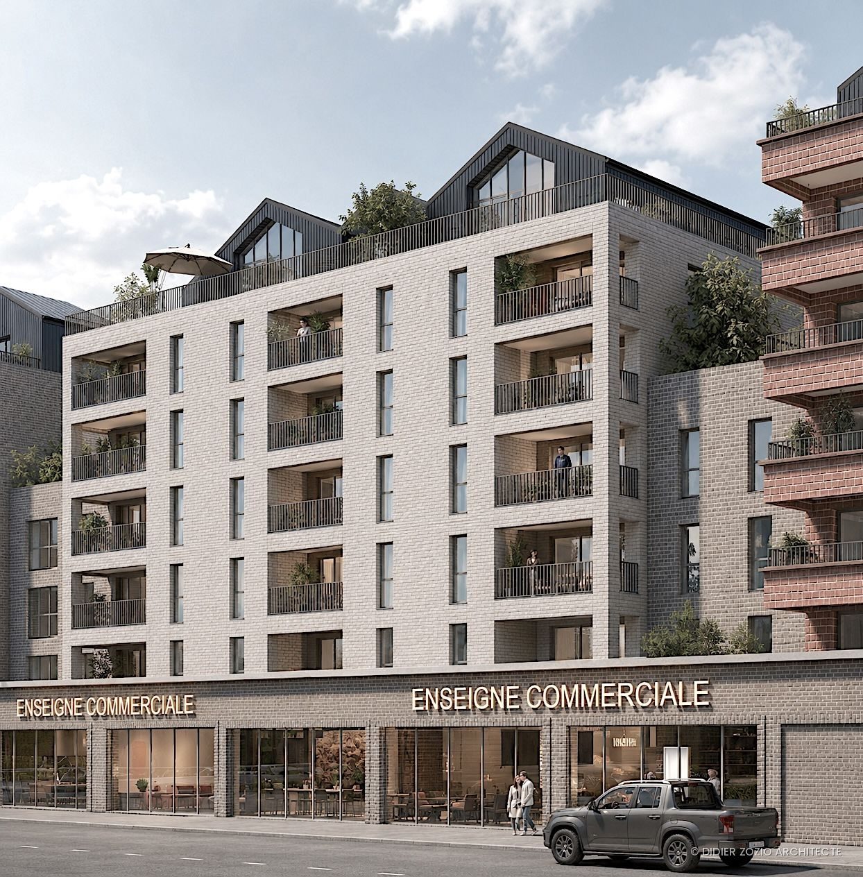 Stay'n - vue aérienne de l'îlot