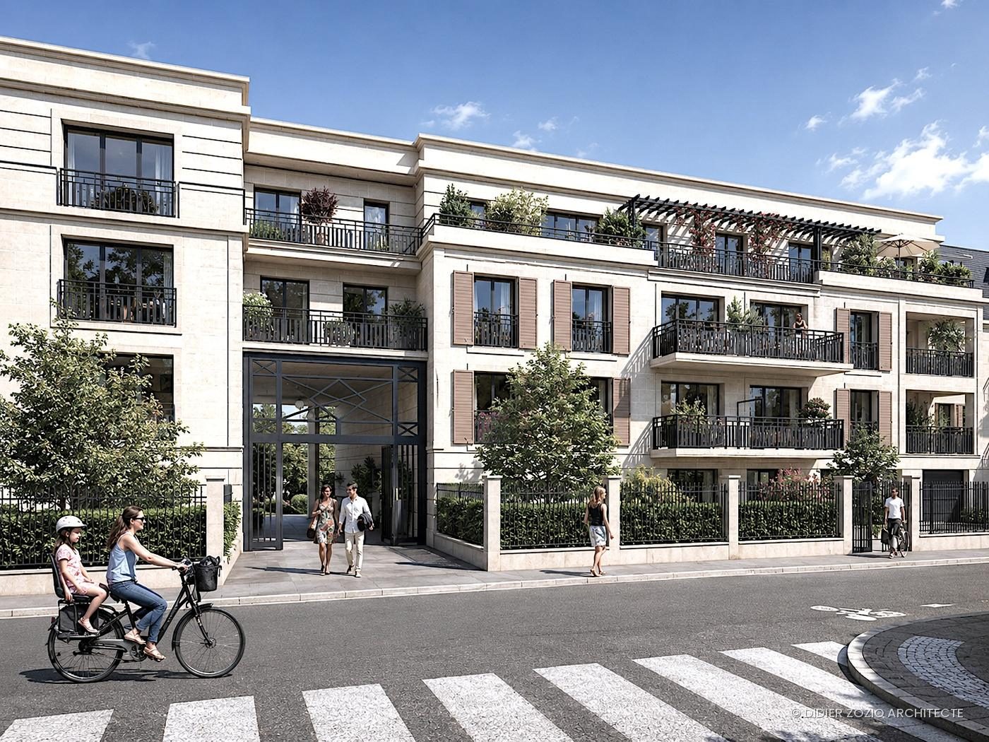 Verdun - cour-jardin intérieure et porche traversant